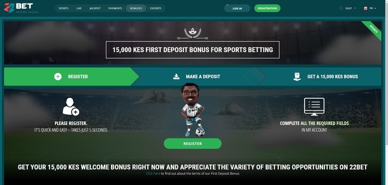  22bet deposit bonus