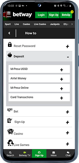 betway mobile deposit