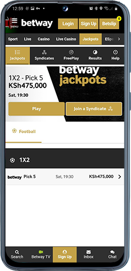  betway mobile jackpots