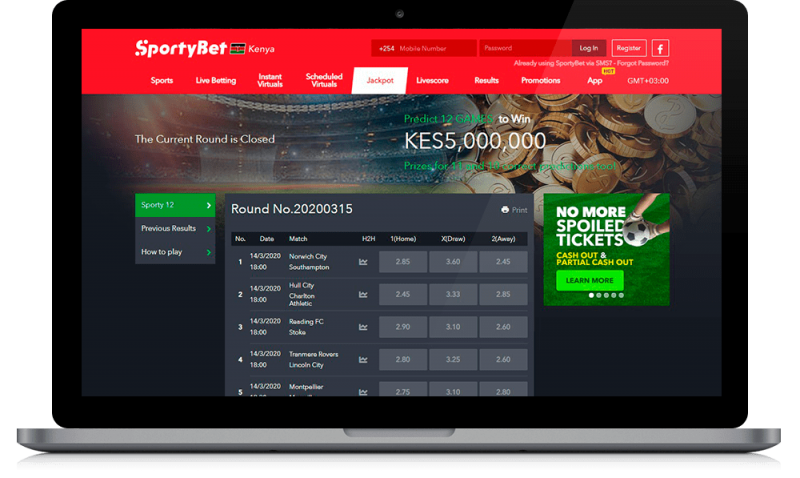 sportybet jackpot kenya wagering scheduled